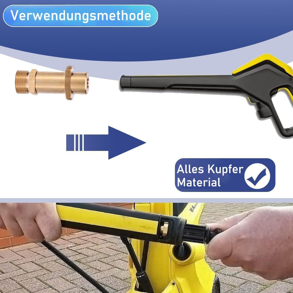 10 - 30m Rohrreinigungsschlauch Max. 180Bar mit M22 Adapter für Kärcher K2 - K7