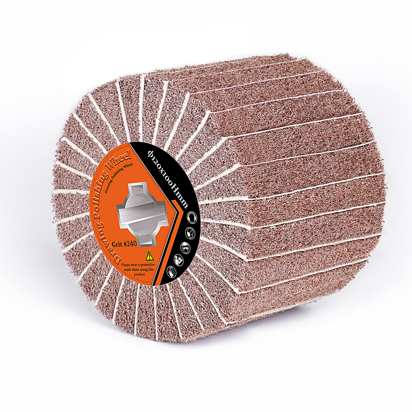 Schleifwalzenbürste Satinierwalze für Metall & Holz – PA/Alu-Oxid & Siliziumkarbid, verschiedene Körnungen