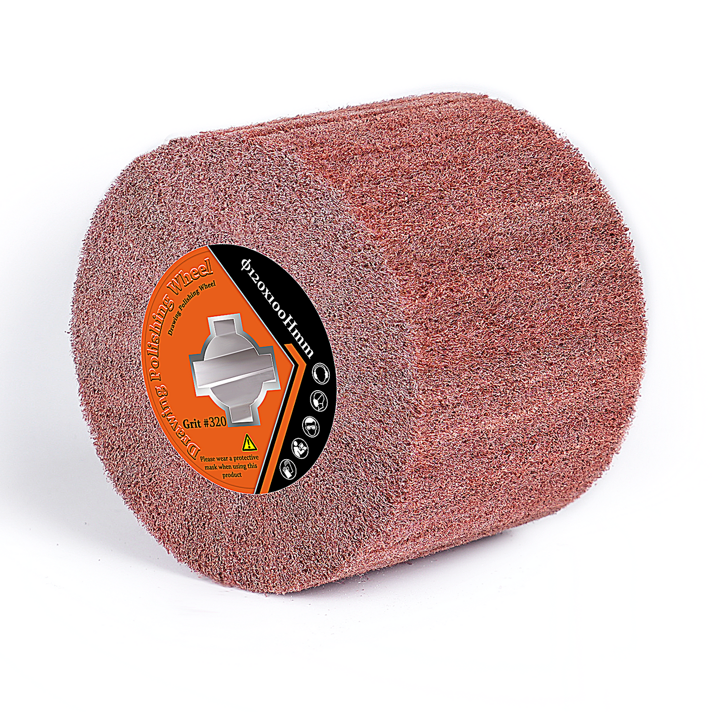 High-quality abrasive roller brush with aluminum oxide – Professional surface treatment for metal, wood and stone