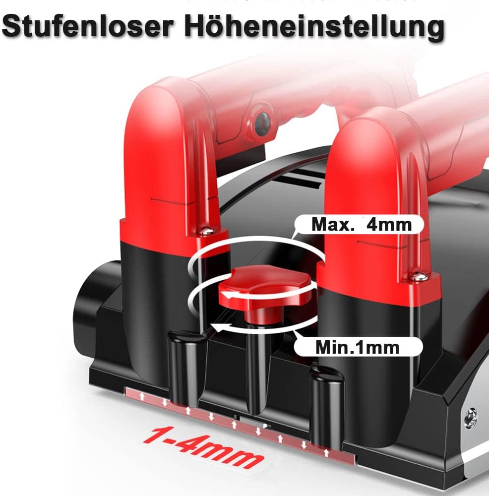 XIIW Wandschleifer – Elektrisches Schleifgerät mit 1600W Leistung & Hartmetall-Frästrommel für Wand & Boden