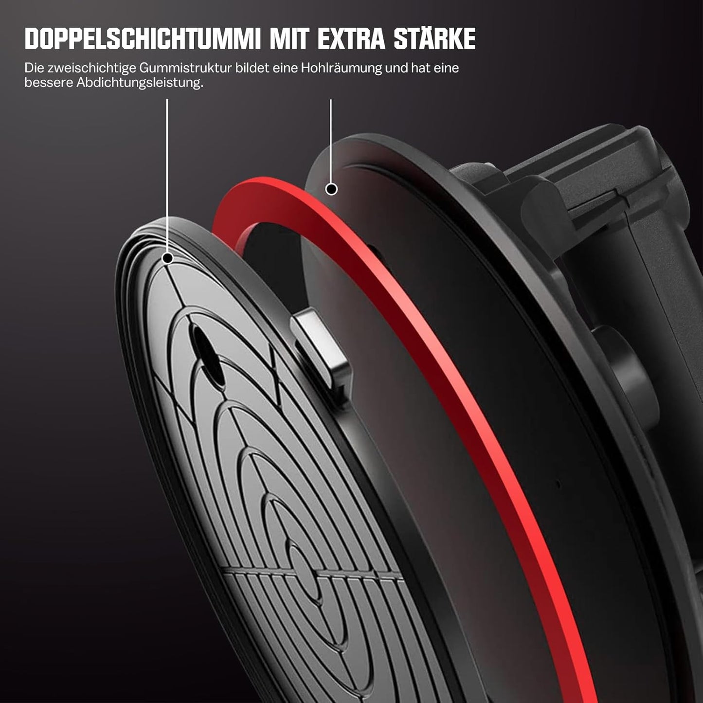 Doppelsauger 300 kg mit Akku & USB - C – Elektrischer Glasheber für Fliesen