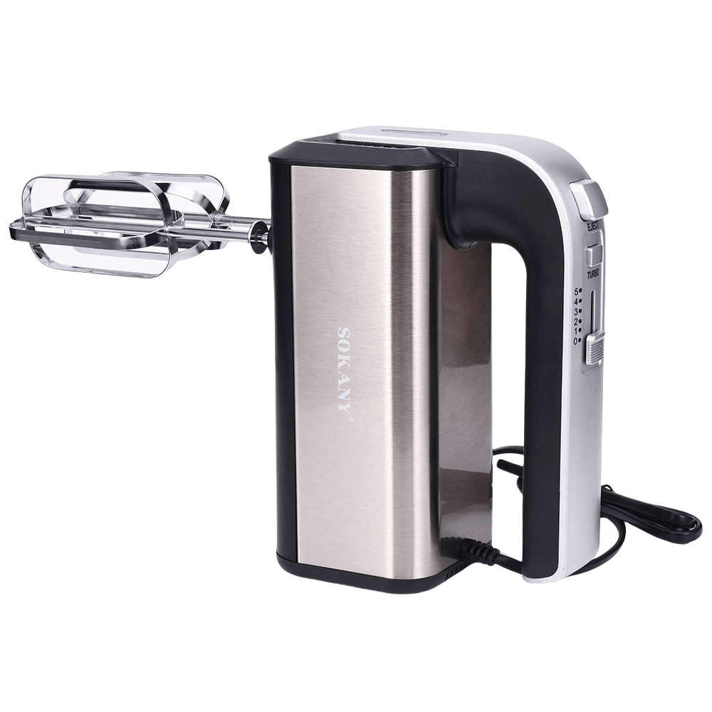 Hand Mixer 800W – Elektrischer Rührgerät mit 5 Stufen & Edelstahl - Zubehör