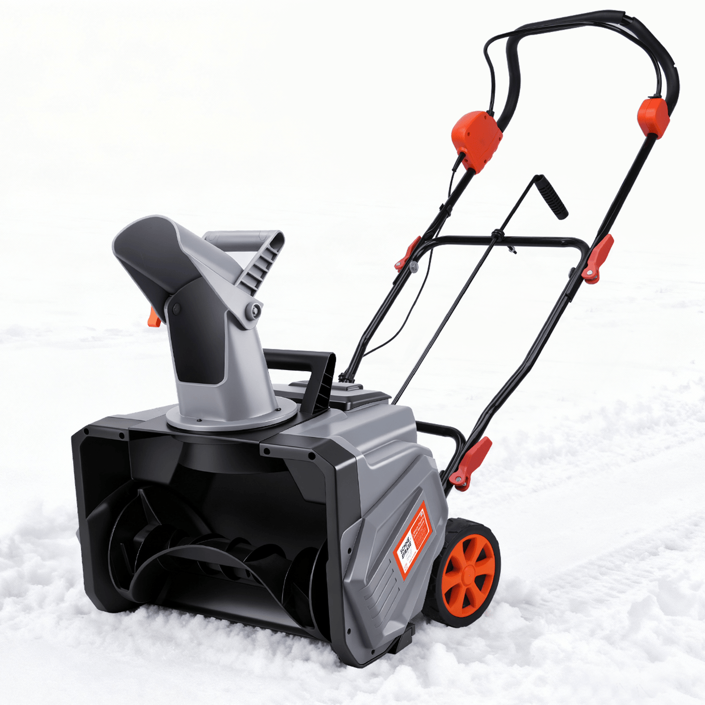 Kabelloser Elektrischer Schneefräser 1500W – 46cm Breite, 40V Akku, Leicht & Leistungsstark für Gehwege, Fahrbahnen & Gärten