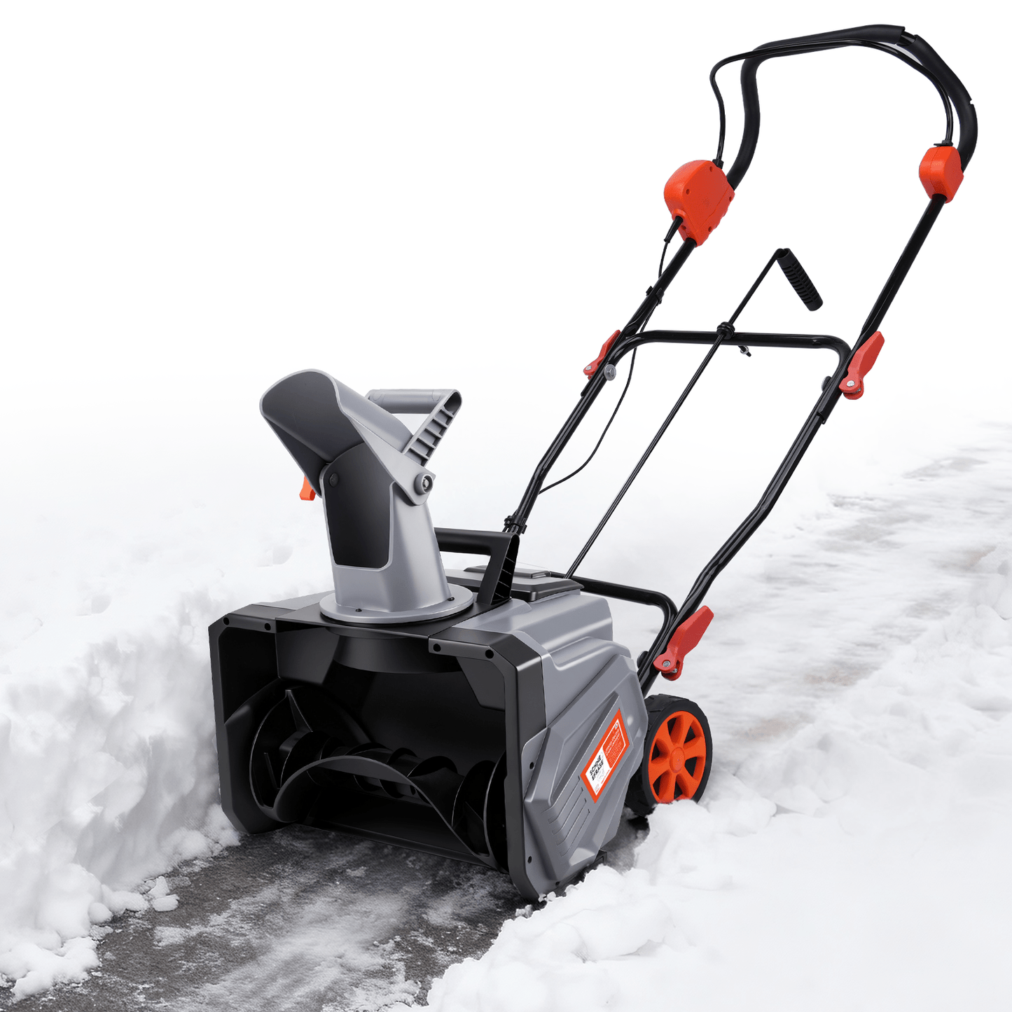 Kabelloser Elektrischer Schneefräser 1500W – 46cm Breite, 40V Akku, Leicht & Leistungsstark für Gehwege, Fahrbahnen & Gärten