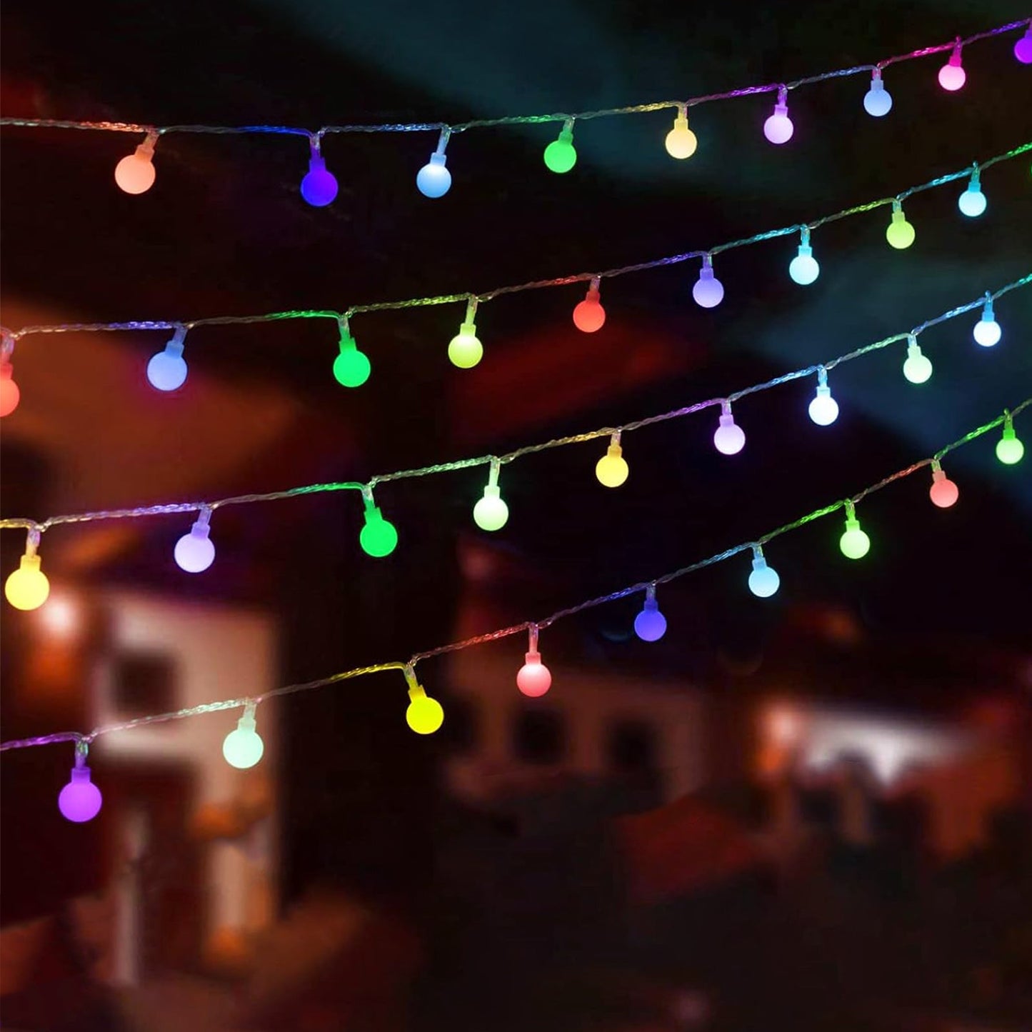 Sternenlichterkette für festliche Stimmung – 144 LEDs, 2 m Warmweiß