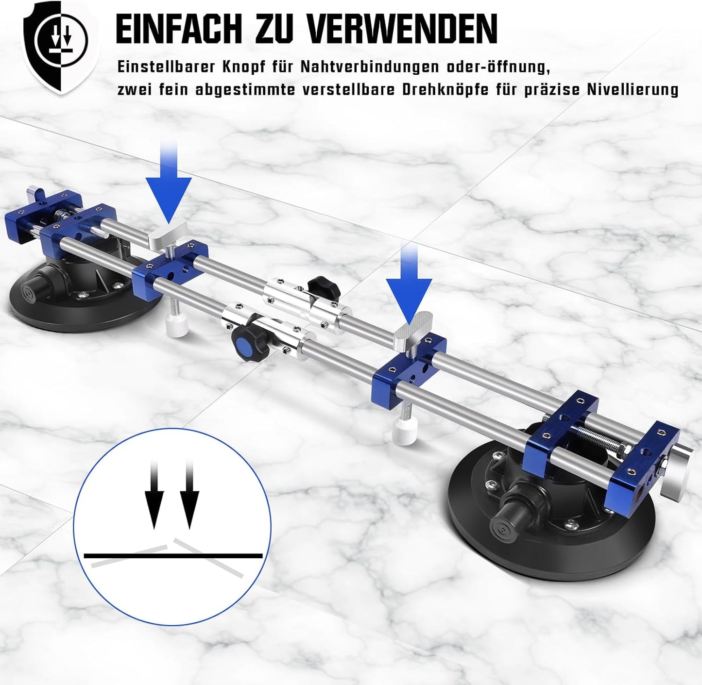 XIIW 90 - 270° Vakuumheber Glasheber 7 Zoll Max.180KG Nahtlose Nahtsetzer