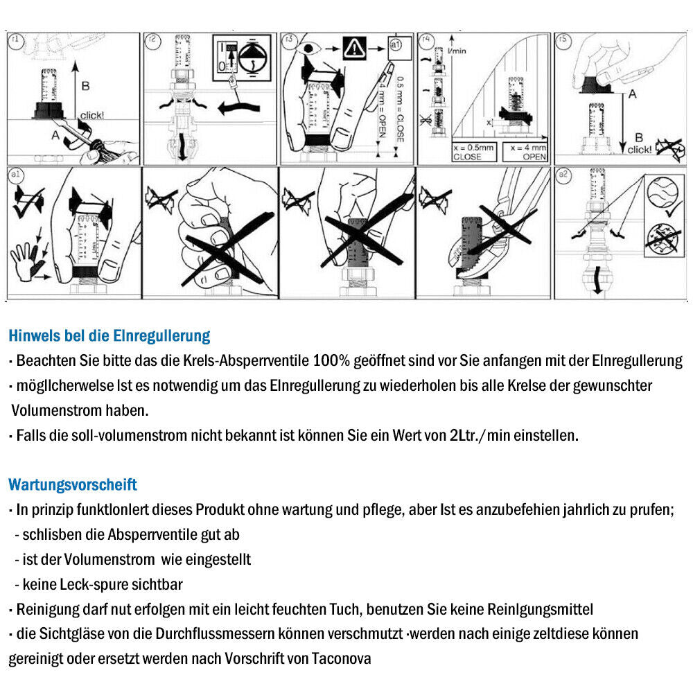 Heizkreisverteiler | 4 - 8 fach | Mit Entlüfter | Kugelhähne 1" | Anschlüsse für Eurokonus 3/4"