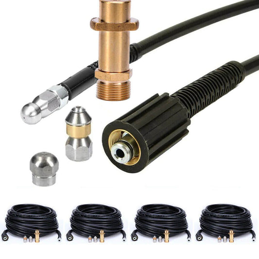 M22 Rohrreinigungsschlauch | 160 bar | 10 - 30m | für Kärcher Kränzle K2 - K7 & Lavor