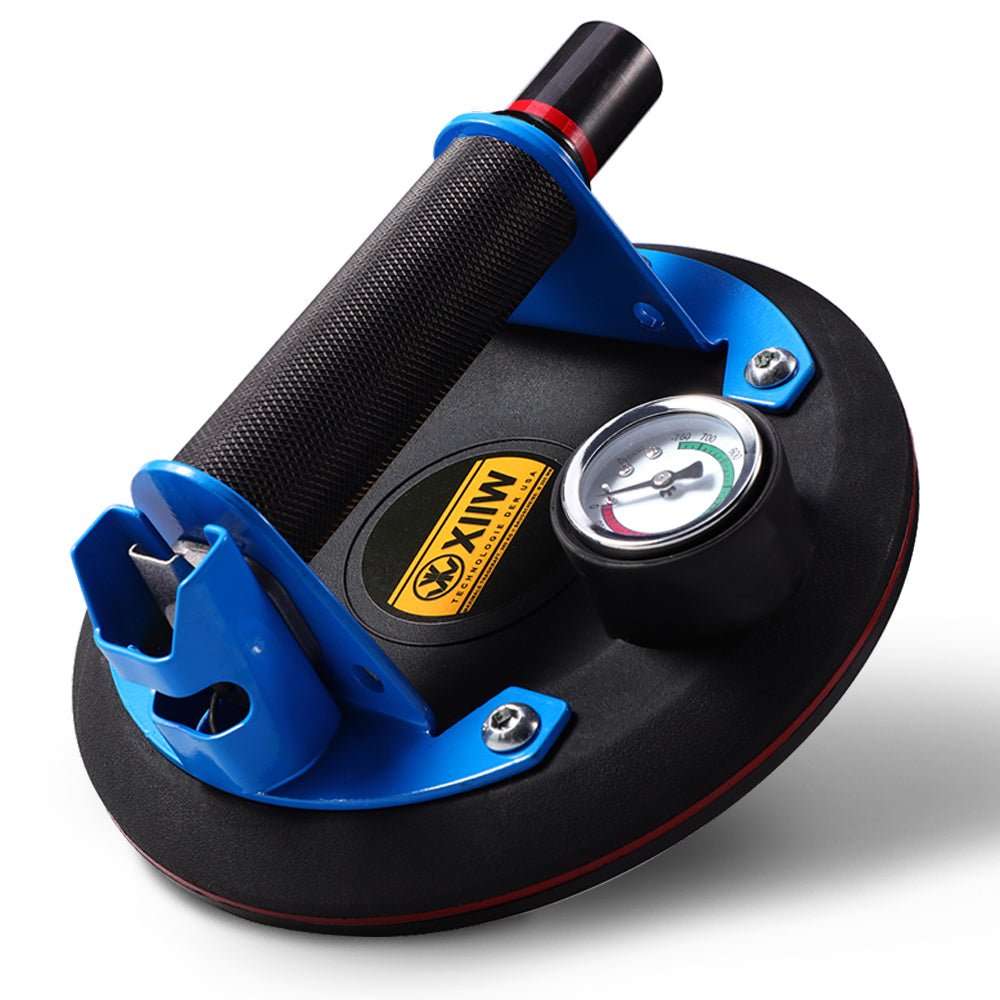 Vakuum Saugheber | Edelstahl Griff | Max 360KG | mit Barometer