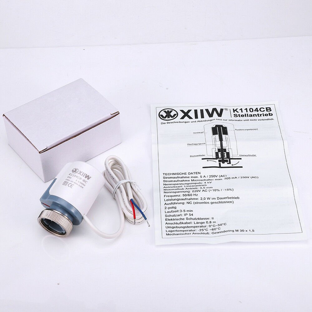 XIIW 1 - 10stk Stellantrieb | stromlos geschlossen | M30x1,5 | 230V