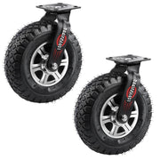 10" Universelle Schwerlastrolle 250 mm – 360° drehbar, Luftreifen, 170 kg Tragkraft, für Werkstatt & Transportwagen