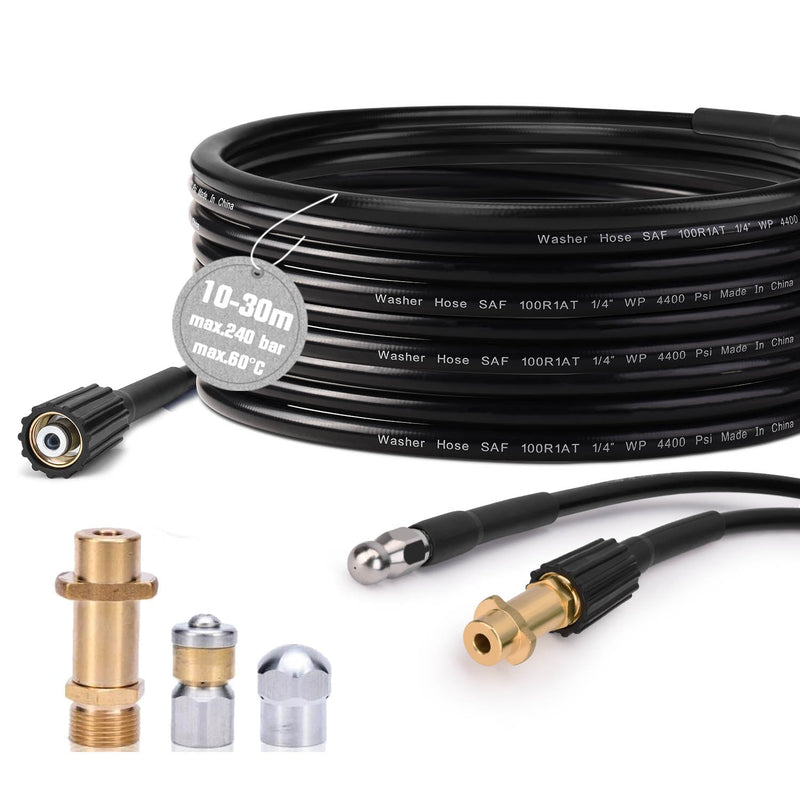 10m - 30m Rohrreinigungsschlauch Max.240bar für Kärcher K2 - K7 Hochdruckreiniger