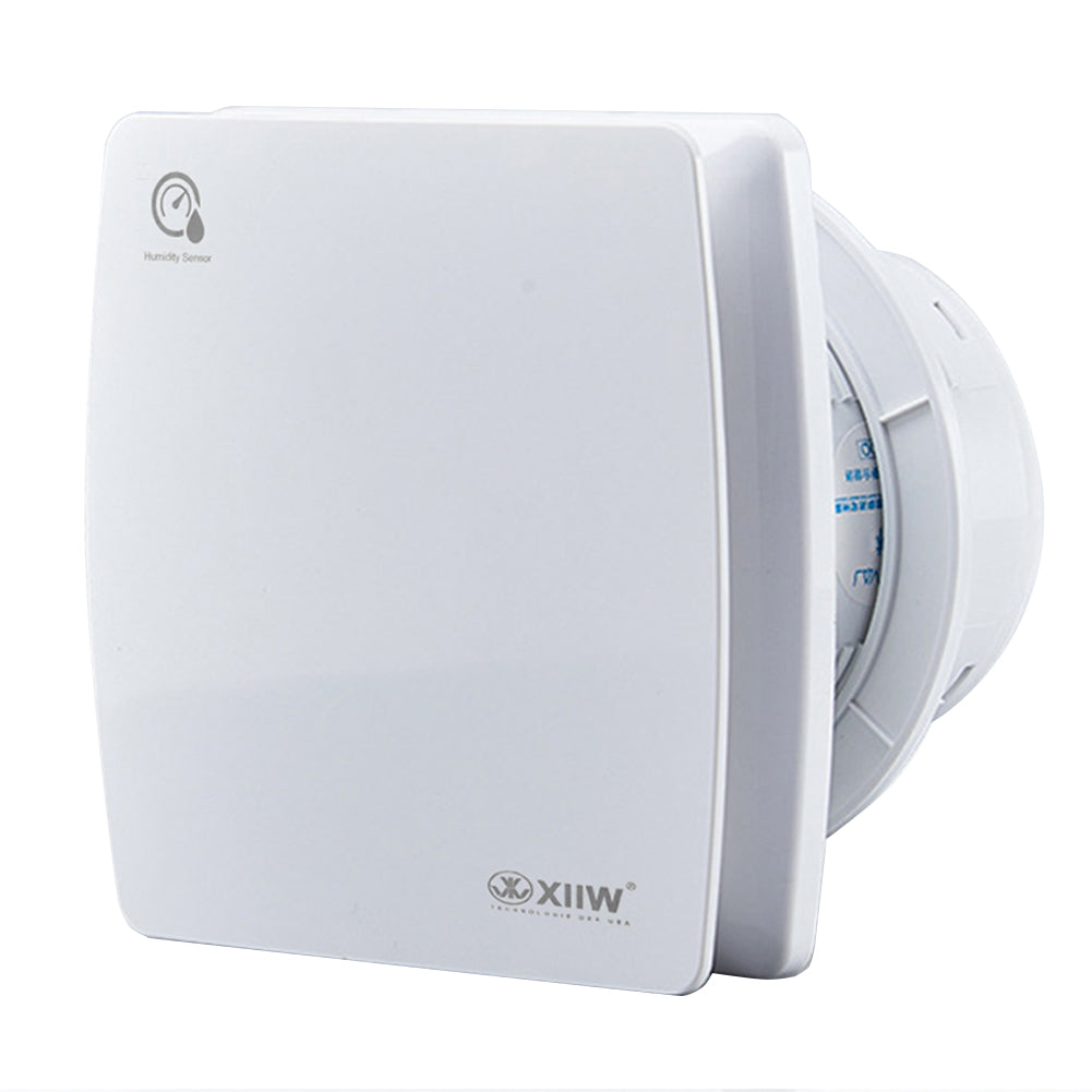 Badlüfter 100mm mit Feuchtigkeitssensor & Timer – Leise, Energiesparend 12W, 34dB, 95m³/h, Abluftventilator mit Rückstauklappe für Bad & Küche