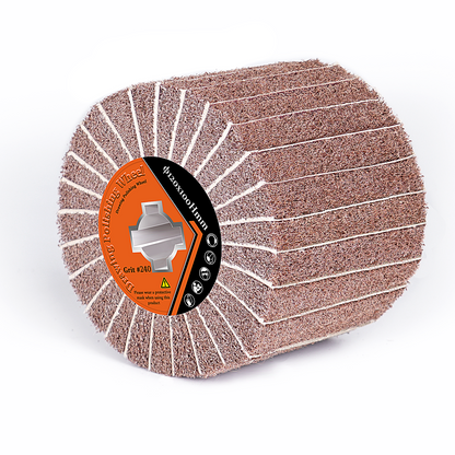 Schleifwalzenbürste Satinierwalze für Metall & Holz – PA/Alu-Oxid & Siliziumkarbid, verschiedene Körnungen