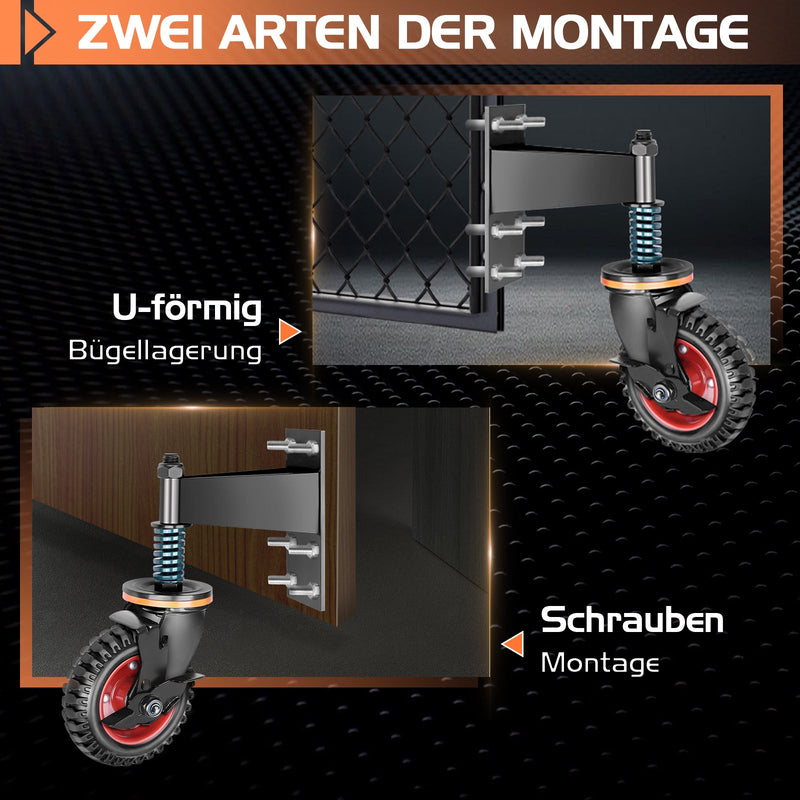 150 mm Schwerlast - Torrad – Stabilität und mühelose Torbewegung für leichte Tore