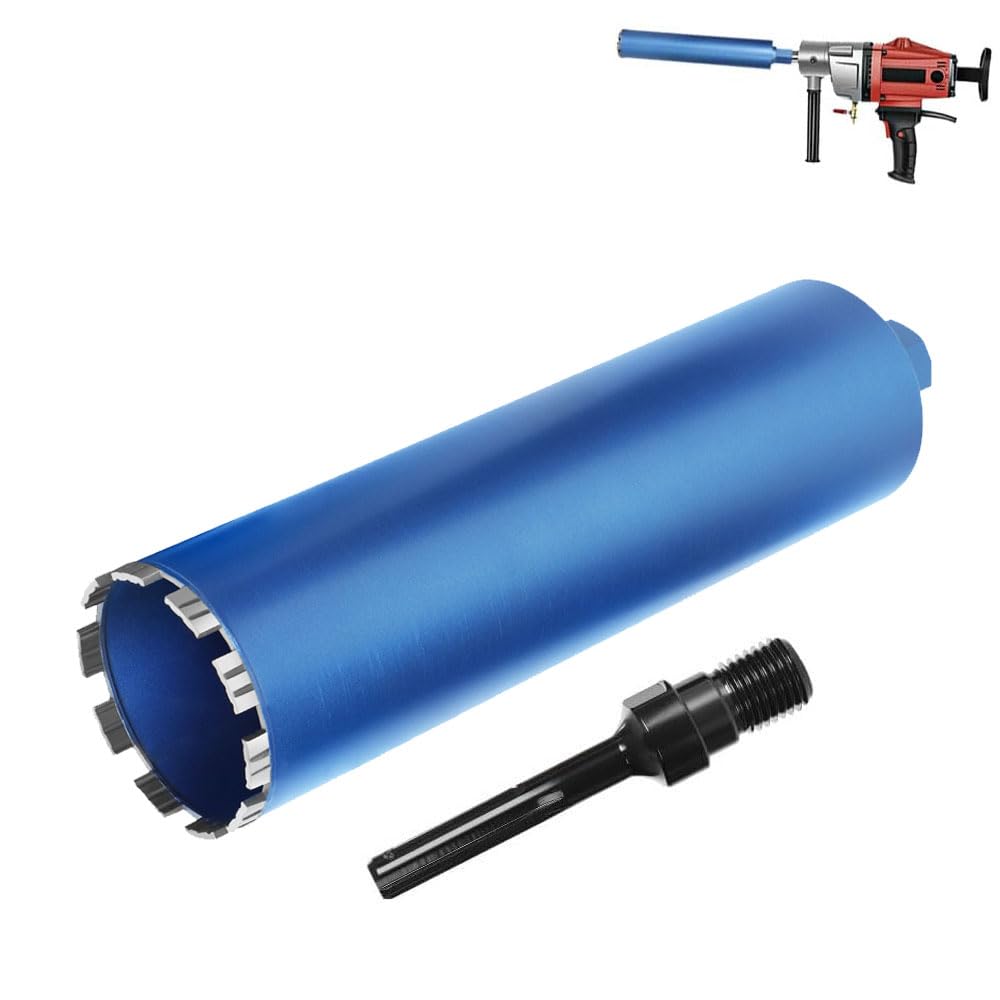 Diamond core bit L 460mm | Ø52mm-Ø200mm | 1 1/4 inch UNC | with turbo segment SDS-PLUS adapter core drill segment height 10mm wet core bit dry core bit laser welded for concrete granite marble stone masonry 