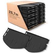 180 Stück Gartenrandstein Kunststoff Set – recyceltes PA66 GF30, UV - und frostbeständig, Stecksystem für Blumenbeete, Wege & Rasenflächen