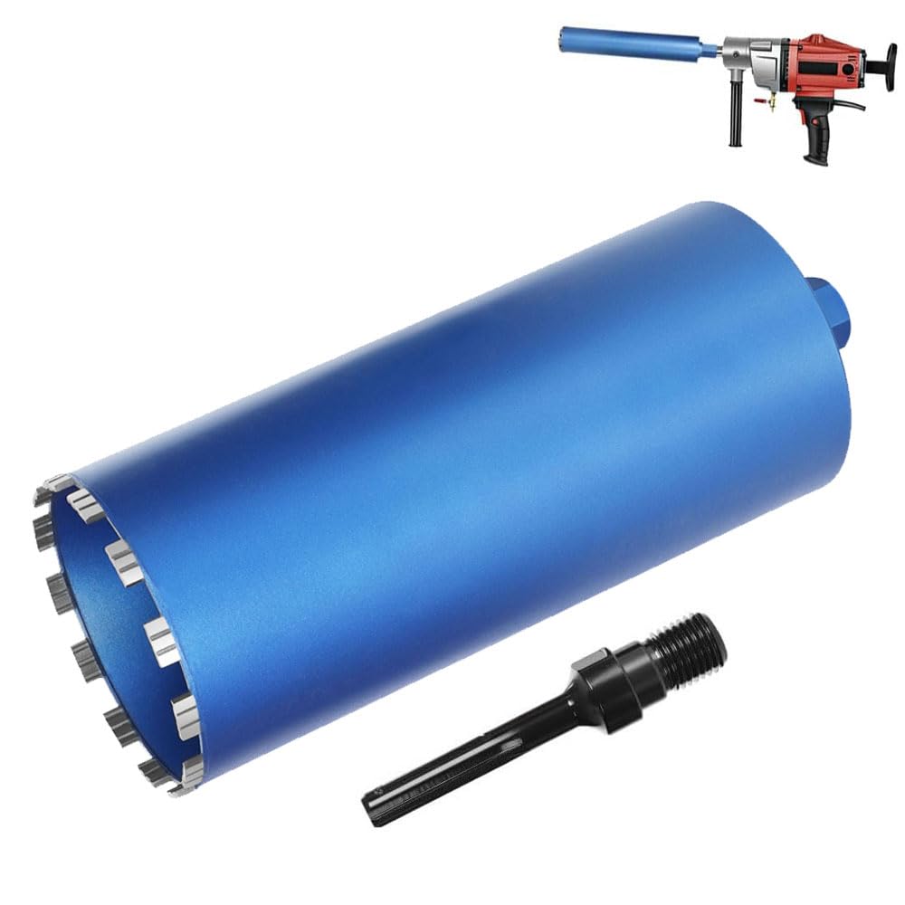 Diamond core bit L 460mm | Ø52mm-Ø200mm | 1 1/4 inch UNC | with turbo segment SDS-PLUS adapter core drill segment height 10mm wet core bit dry core bit laser welded for concrete granite marble stone masonry 