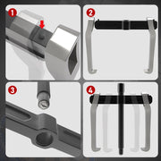 2 - Backen Abzieher aus CrV - Stahl, umkehrbar, geschmiedet, 1,68–4,5 t, für Lager & Zahnräder