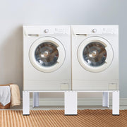 2 Fach Untergestell für Waschmaschinen Trockner Doppel Waschmaschinensockel | 126x54.5cm | max. 2x150kg