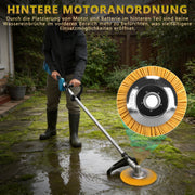 2 - in - 1 Akku Freischneider mit Bodenhacke 18 - 21V, 1380W, 23cm Arbeitsbreite, 2x 4.0Ah Akku, 7 Schneidwerkzeuge