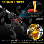 2 - in - 1 Akku Freischneider mit Bodenhacke 18 - 21V, 1380W, 23cm Arbeitsbreite, 2x 4.0Ah Akku, 7 Schneidwerkzeuge