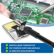 2 - in - 1 Lötstation mit Heißluft & 80W Lötkolben | 780W | PID - Temperaturregelung | Komplett - Set für SMD/BGA