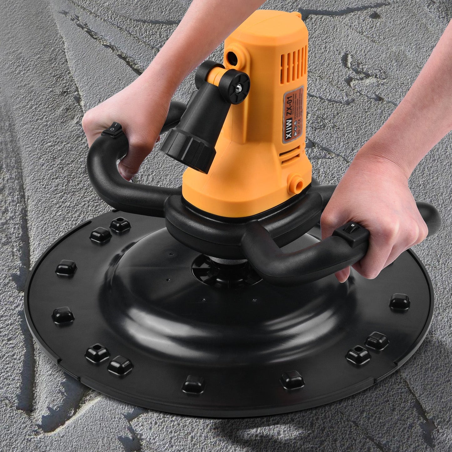 2 - in - 1 Putzglättmaschine + Betonmischer – 1680W, LED, 6 - Gang Drehzahl, Vielseitig