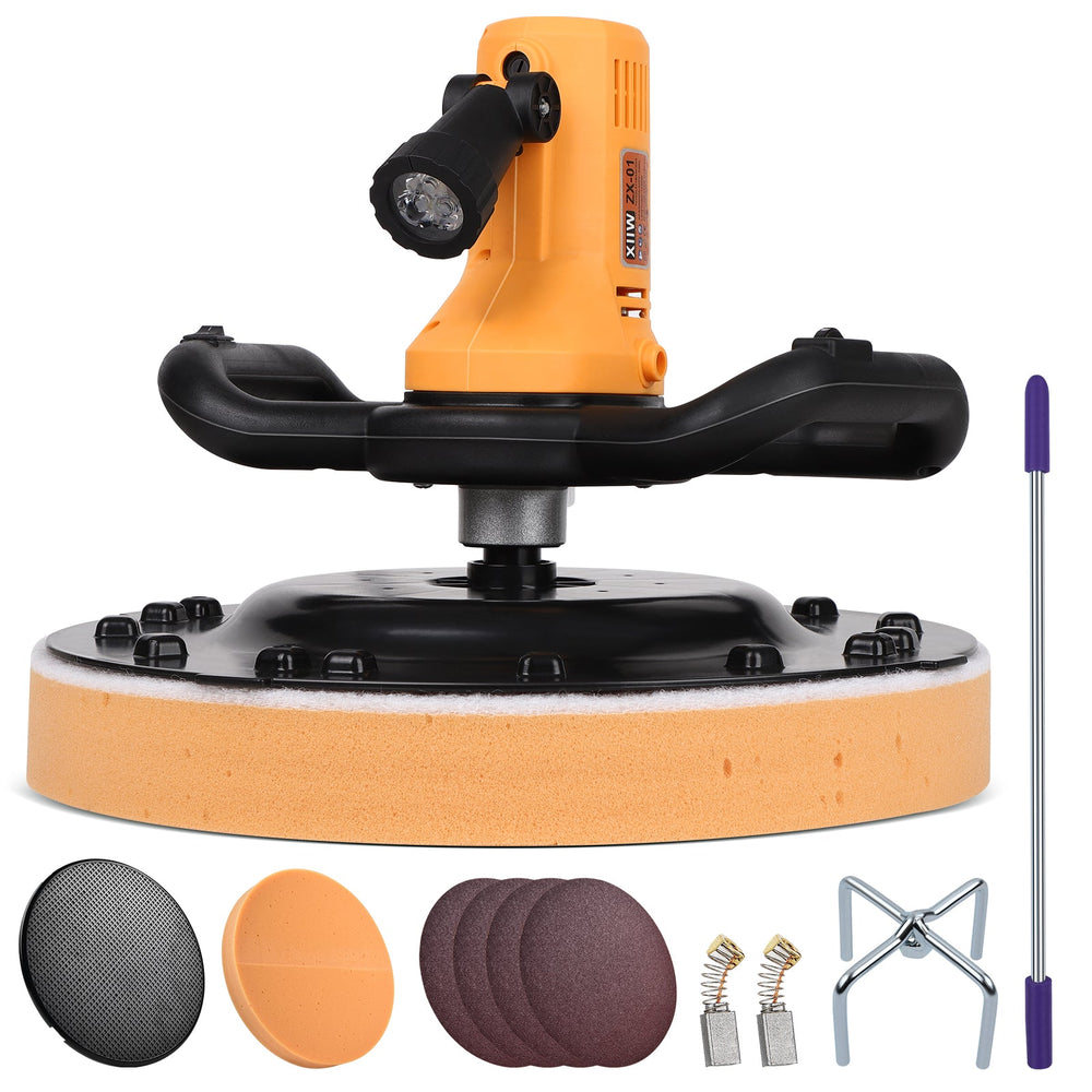 2 en 1 fratasadora + hormigonera – 1680W, LED, 6 velocidades, versátil