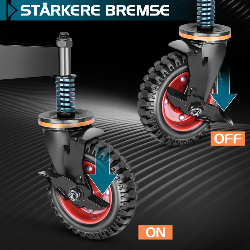 200 mm Schwerlast - Torrad – Stabile Unterstützung für schwere Tore