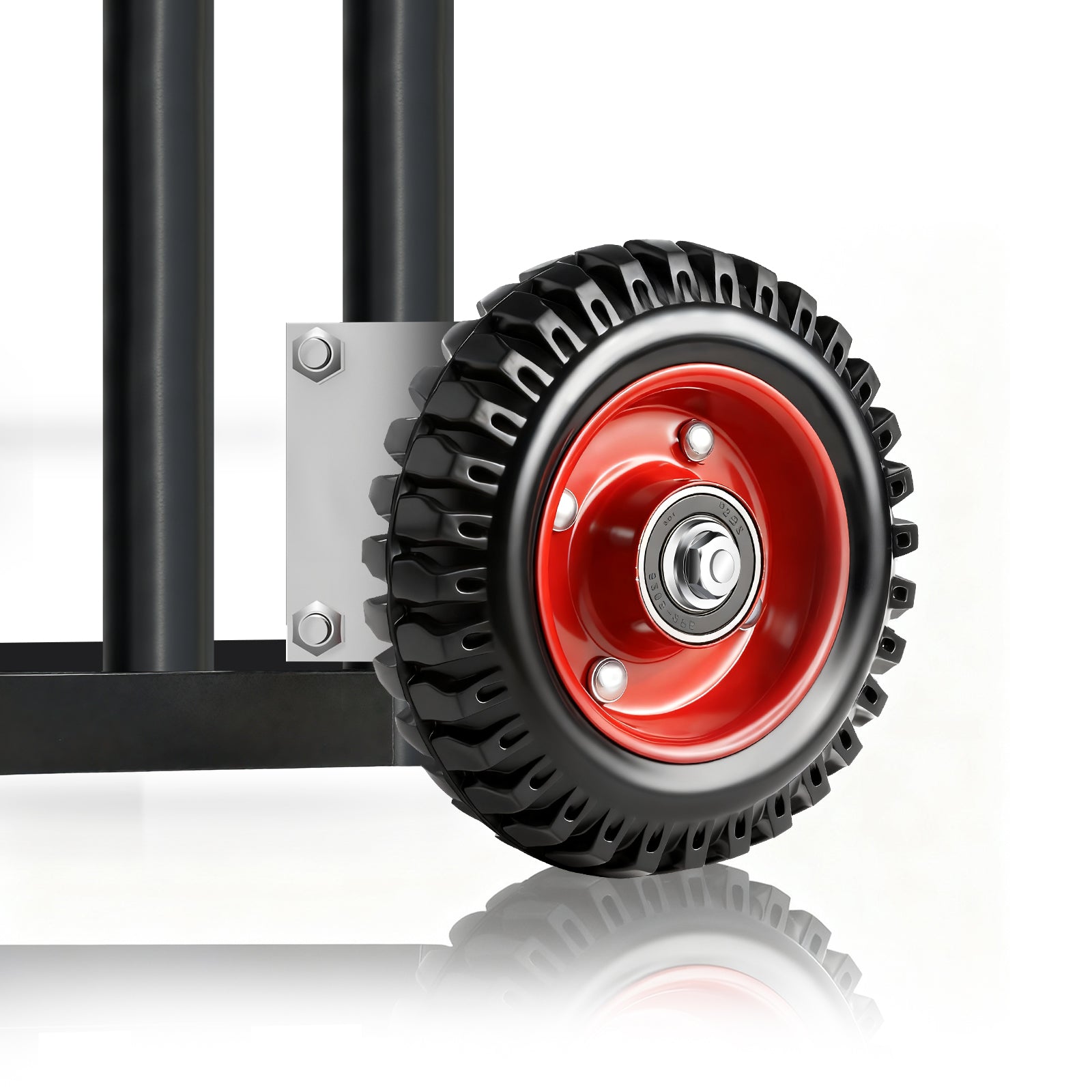 200mm Schwerlast Torrolle, 150kg Torstützrolle für Rundrohr 4–5,2 cm – Gartentor & Einfahrtstor Zubehör