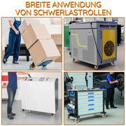 2×125mm Schwerlastrollen mit Bremse – Leise & stabile Lenkrollen für Möbel, Werkstatt & Haushalt