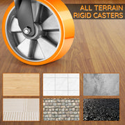 2×125mm Schwerlastrollen mit Bremse – Leise & stabile Lenkrollen für Möbel, Werkstatt & Haushalt