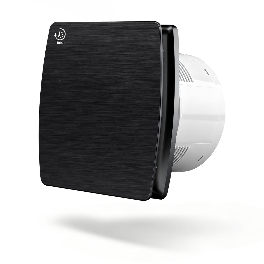 240 m³/h exhaust fan 150 mm with humidistat, IPX4, overrun timer & backdraft damper – quiet bathroom and kitchen fan