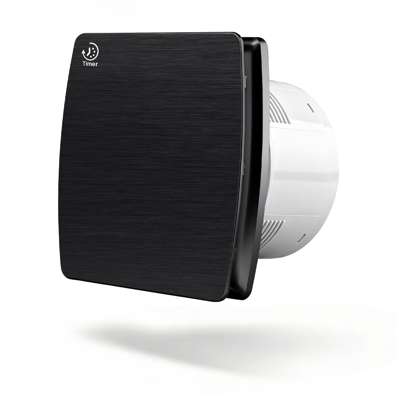 240 m³/h Abluftventilator 150mm mit Hygrostat, IPX4, Nachlauf - Timer & Rückstauklappe – Leiser Bad - und Küchenlüfter