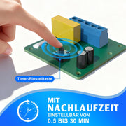 240 m³/h Abluftventilator 150mm mit Hygrostat, IPX4, Nachlauf - Timer & Rückstauklappe – Leiser Bad - und Küchenlüfter