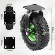 2er - Set Stabil geradeaus 250mm – starr, luftgefüllt, bis 600kg – für Werkstatt & Transportgeräte
