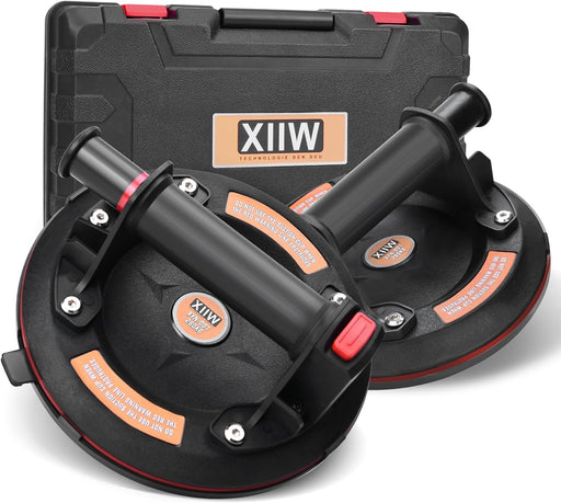 2er Set Vakuum - Saugheber – Max. 260 kg Tragkraft, 200 mm Saugscheibe inkl. Werkzeugkoffer