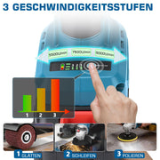 3 - in - 1 Akku Satiniermaschine | Glätten, Polieren & Schleifen mit 1200W Leistung