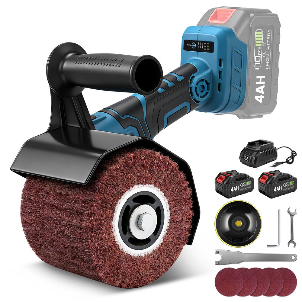3-in-1 accu-satineermachine | Gladden, polijsten & schuren met 1200W vermogen