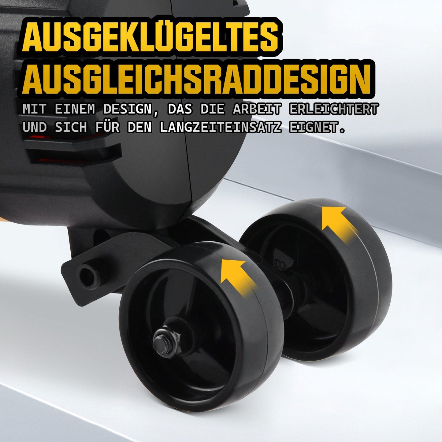 3800W Betonschleifer mit Staubsaugsystem – Professionelles Schleifen für Beton, Naturstein, Fliesen & Putz