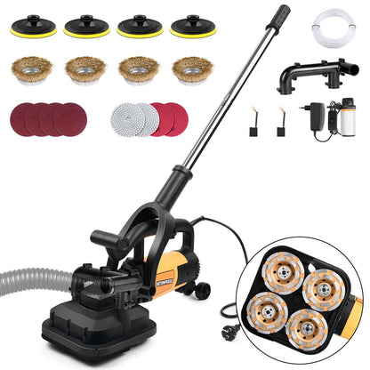3800W Betonschleifer – Multifunktionale Schleifmaschine mit Staubabsaugung für Beton,Metall – Ergonomisch für Profi & DIY