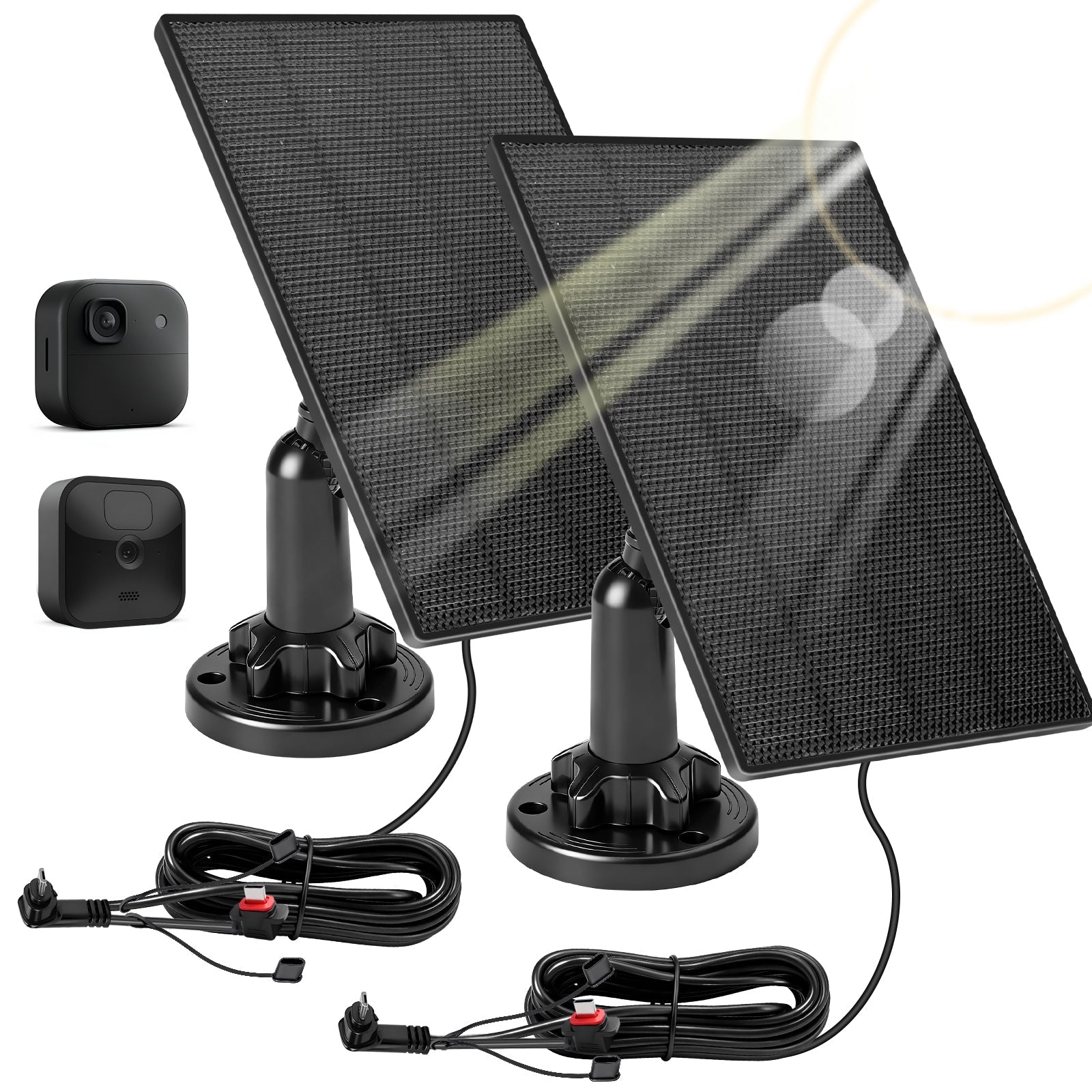 3W Solar - Ladegerät für Blink Outdoor Kameras – Zuverlässige Solarstromversorgung