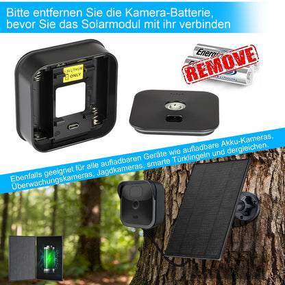 3W Solar - Ladegerät für Blink Outdoor Kameras – Zuverlässige Solarstromversorgung