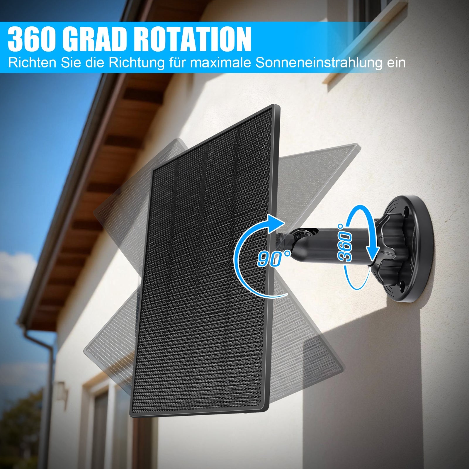 3W Solar - Ladegerät für Blink Outdoor Kameras – Zuverlässige Solarstromversorgung