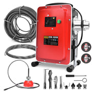 400W Rohrreinigungsmaschine – Elektrischer Abflussreiniger für 30–100mm Rohre mit Spiralen & Bohrköpfen