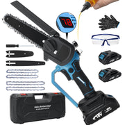 450W Mini Akku Kettensäge – leicht, bürstenloser Motor, Garten & DIY