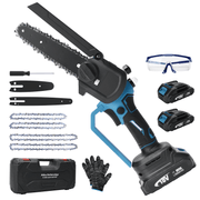 450W Mini Akku Kettensäge – leicht, bürstenloser Motor, Garten & DIY