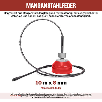 390W 450U/min Elektrische Rohrreinigungsmaschine für Ø20-100mm Rohrleitungen - XIIW