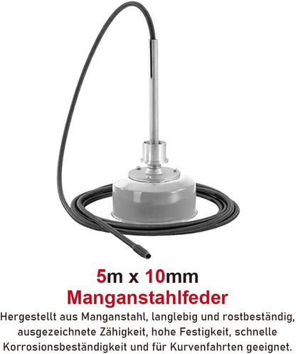Drain Clean Rohrreinigungsgerät  39.5m Spirale | 500W 450PRMM | für Ø30-100mm Rohrleitungen | 8 Köpfe | - XIIW